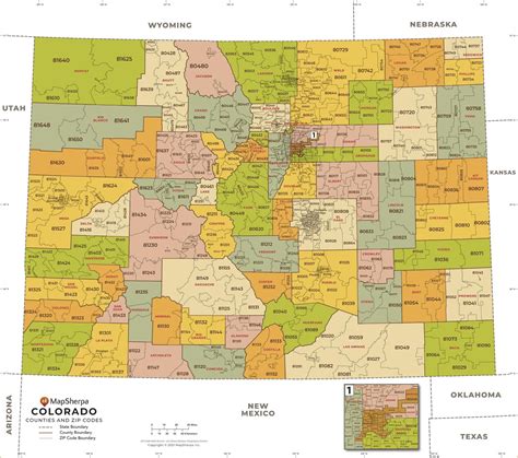Colorado Map With Zip Codes