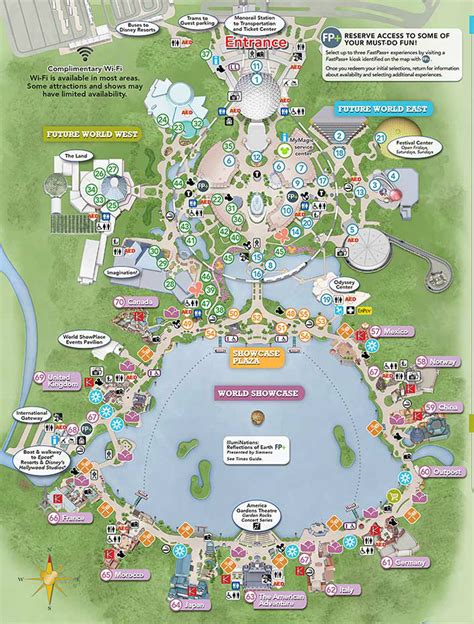 Disney World Map of Epcot