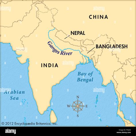 Map of Ganges River