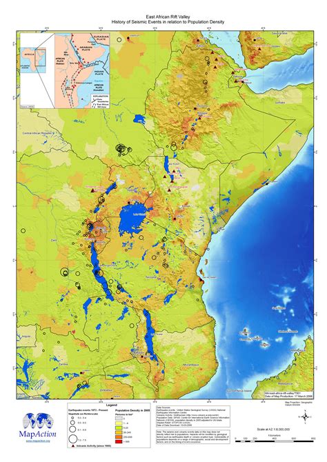 Map of Great Rift Valley