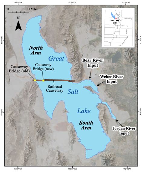 Map of Great Salt Lake