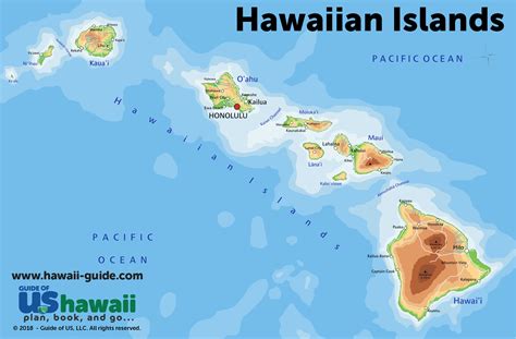 Hawaiian Islands Map With Names