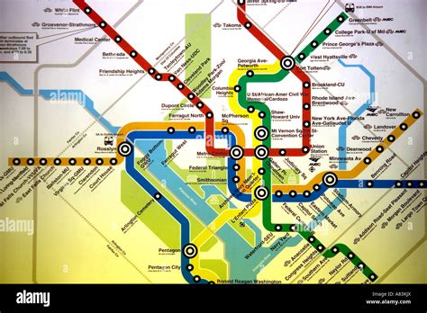 High Resolution Dc Metro Map