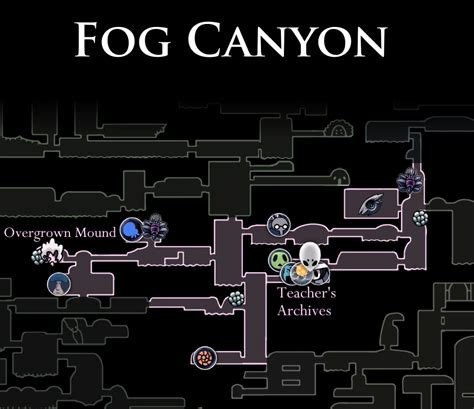 Hollow Knight's Fog Canyon Map