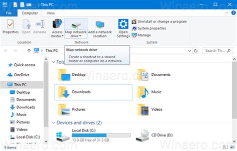 Map Network Drive Windows 10