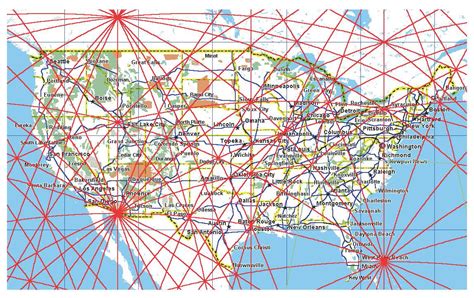 Ley Lines Map United States