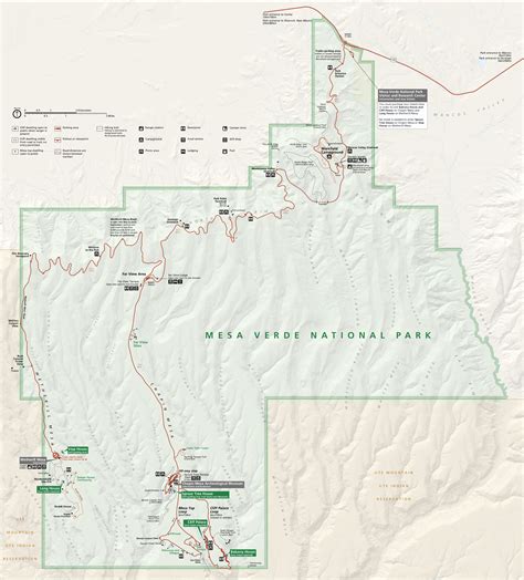 Map of Mesa Verde National Park