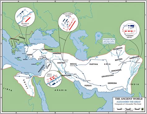 Map of Alexander the Great Empire