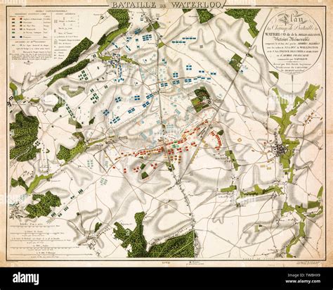 Map of the Battle of Waterloo