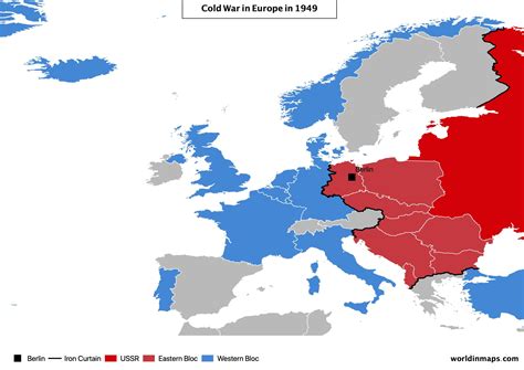 Map of Cold War Europe