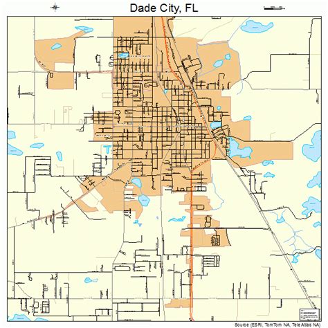Map of Dade City, Florida