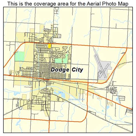 Map of Dodge City, Kansas