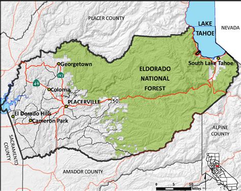 Map Of El Dorado County