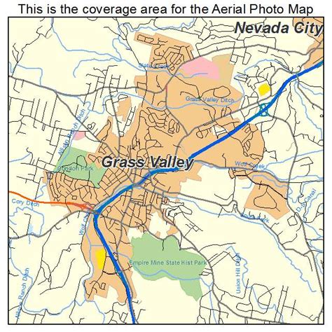 Map of Grass Valley, CA