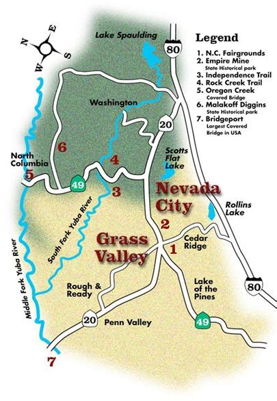 Map of Grass Valley, CA