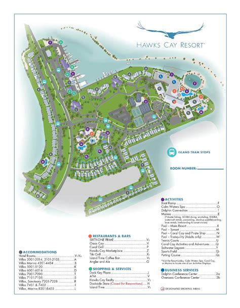 Map of Hawks Cay Resort