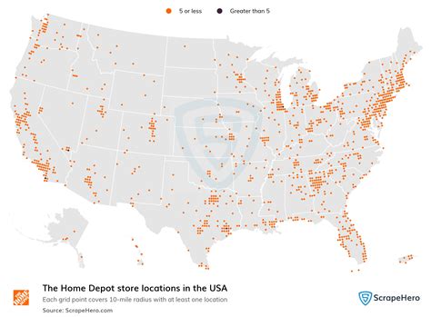 Home Depot Locations Map