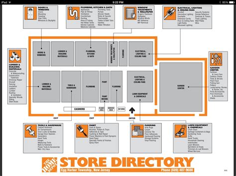 Map of Home Depot Store