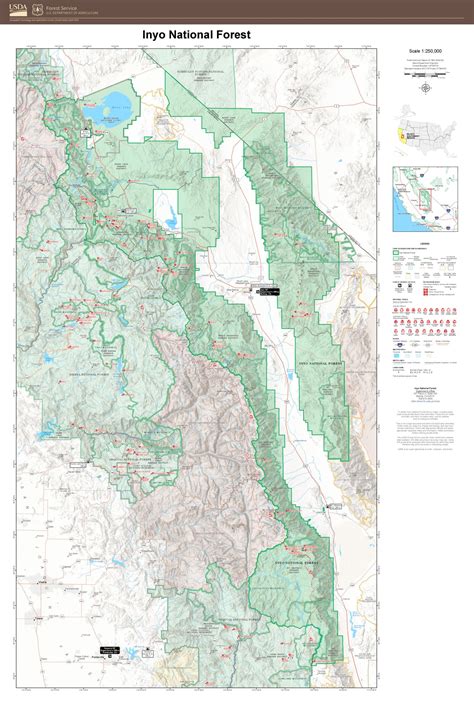 Map Of Inyo National Forest