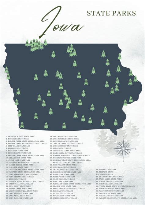 Map Of Iowa State Parks