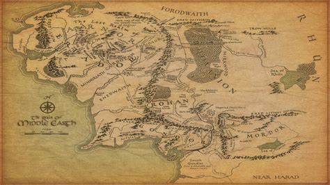 Middle Earth High Resolution Map