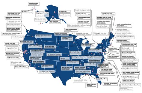 Map Of Military Bases In The United States