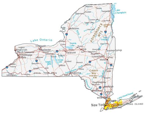 Map of New York State