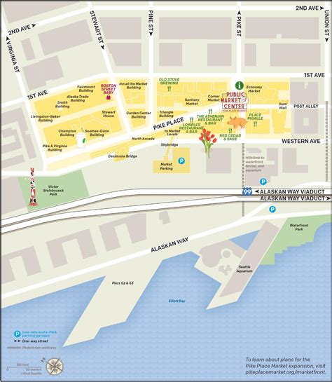 Map of Pike Place Market