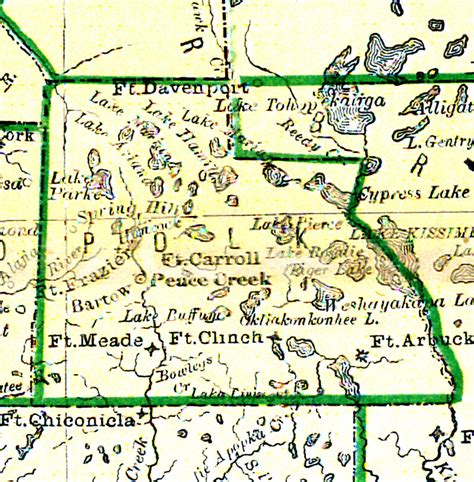 A Map of Polk County Florida