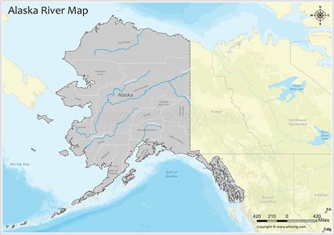 Map Of Rivers In Alaska