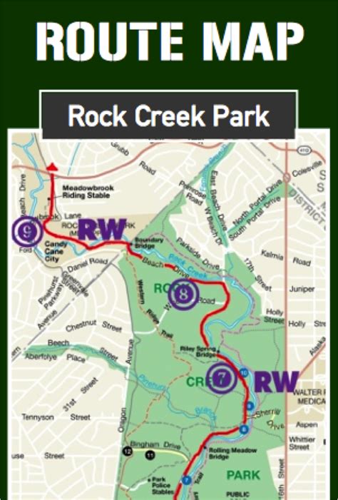 Map Of Rock Creek Parkway