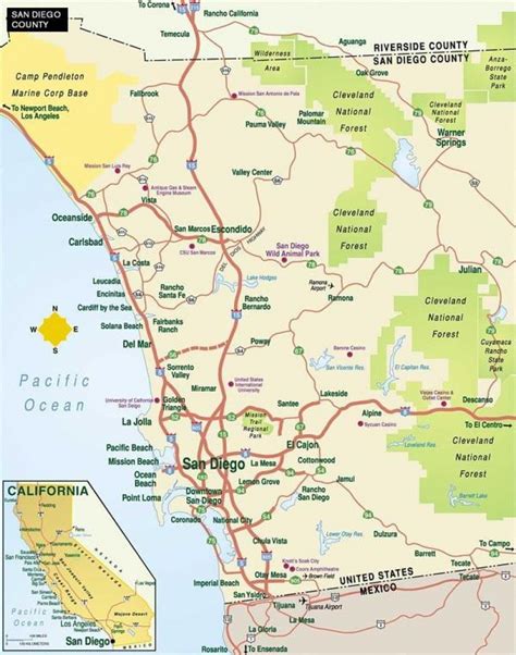 Map Of San Diego County
