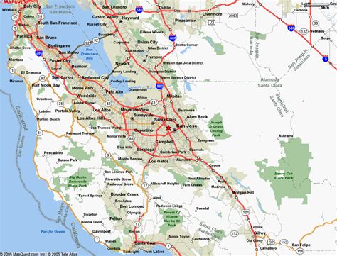 Map of San Jose, CA