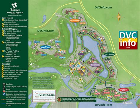 Map of Saratoga Springs Disney