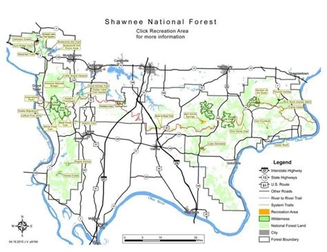 Map of Shawnee National Forest