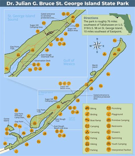 Map of St George Island