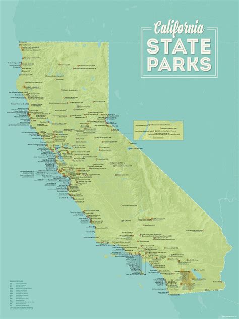 State Parks in California MAP
