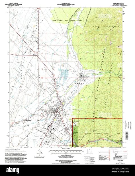 Map Of Taos New Mexico