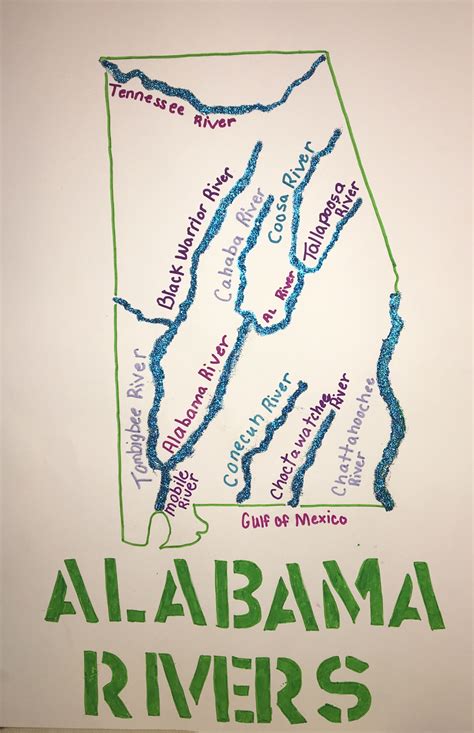 Map Of The Alabama River