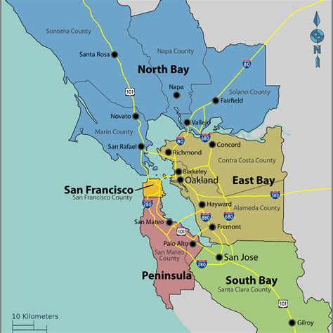 Map Of The Bay Area