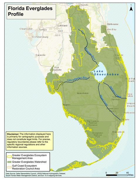 Map of the Florida Everglades