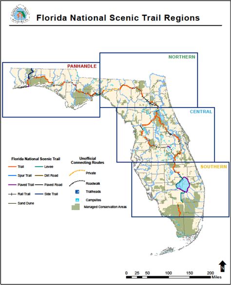 Map Of The Florida Trail
