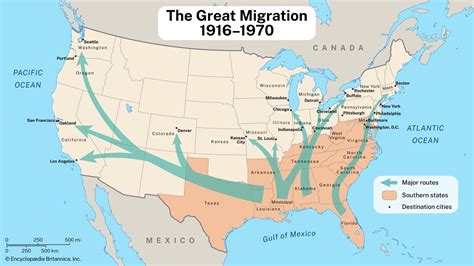 Map Of The Great Migration