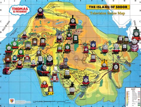 Map Of The Island Of Sodor