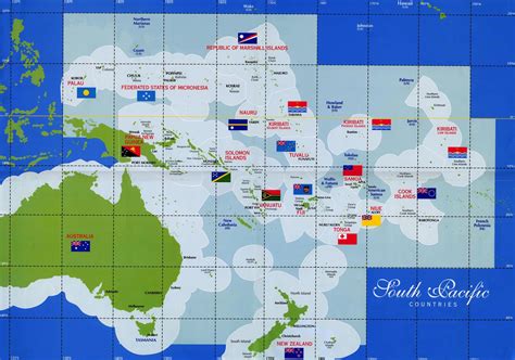 Map Of The South Pacific