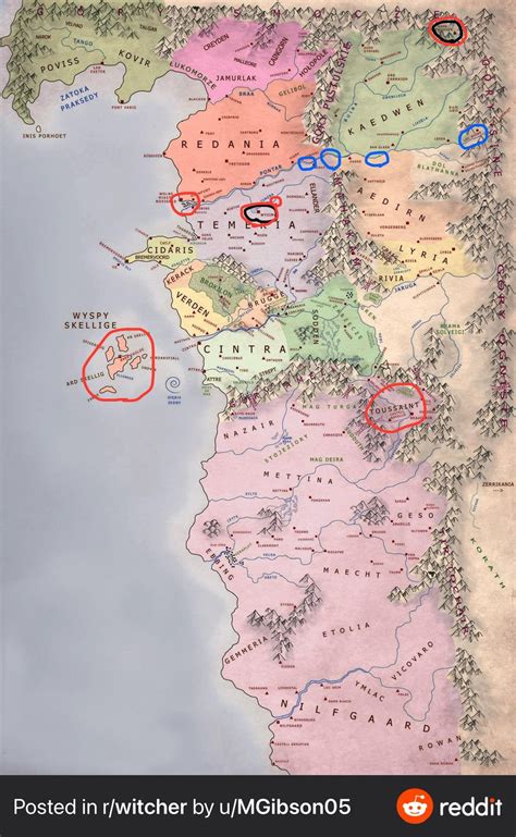 Map Of The Witcher 3