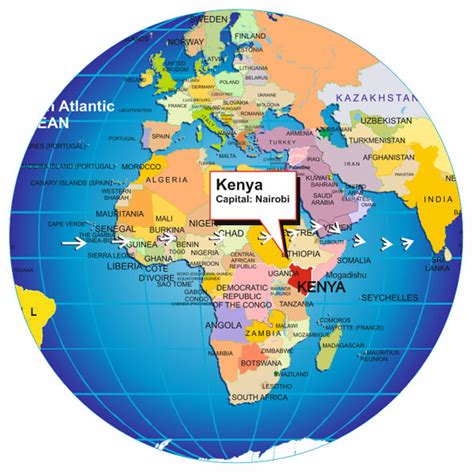 Kenya World Map