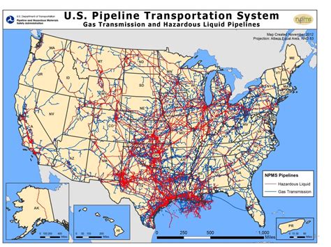 United States Pipelines Map