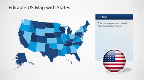 Map Of US for Powerpoint