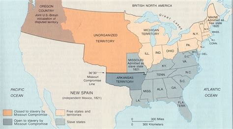 Map of the US in 1820